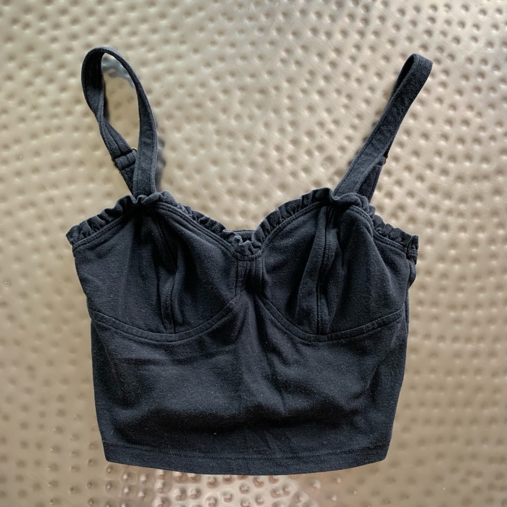 Black Crop top